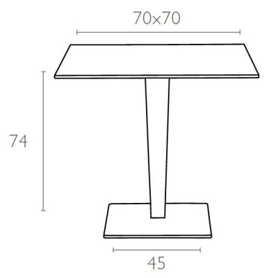 SIESTA EXCLUSIVE; Stůl RIVA hnědý