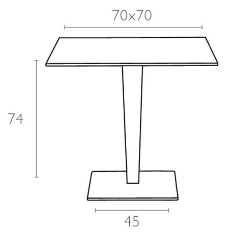 SIESTA EXCLUSIVE; Stůl RIVA hnědý