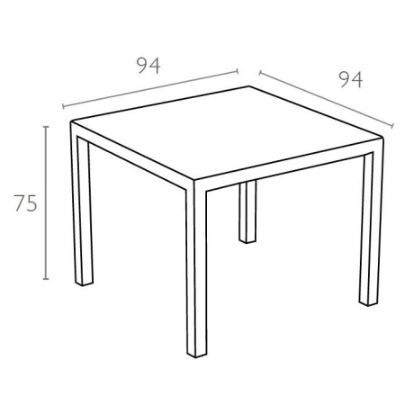 SIESTA EXCLUSIVE; Stůl BALI hnědý