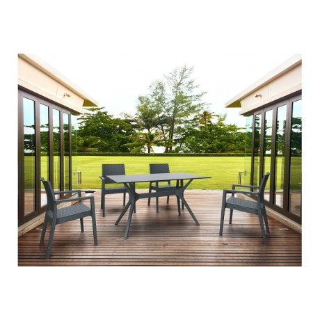 SIESTA EXCLUSIVE; Stůl IBIZA 140 hnědý