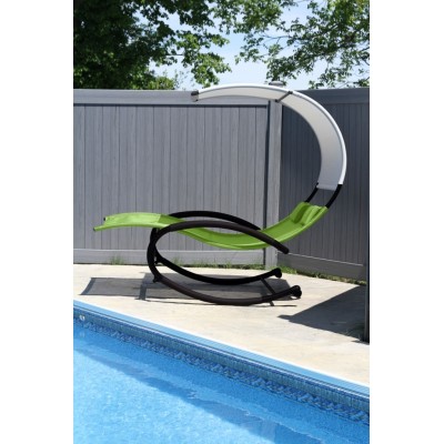 Vivere - Double Chaise Rocker # Green Apple