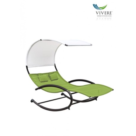 Vivere - Double Chaise Rocker # Green Apple