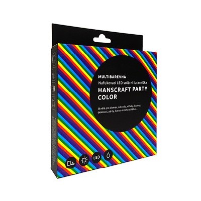 Nafukovací LED solární lucernička HANSCRAFT COLOR