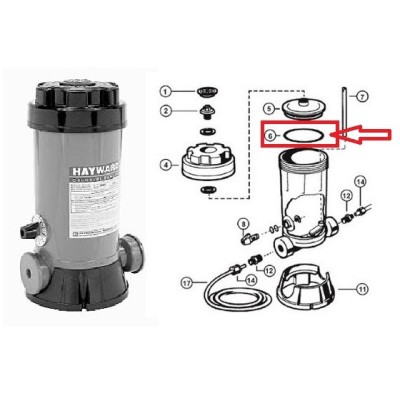 TĚSNĚNÍ VÍKA DÁVKOVAČE HAYWARD