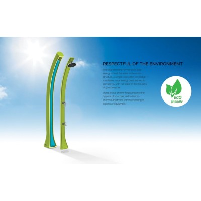 Solární sprcha s oplachem nohou COBRA černá