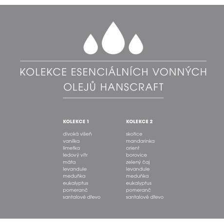 Esenciální vonné oleje Hanscraft - KOLEKCE 1