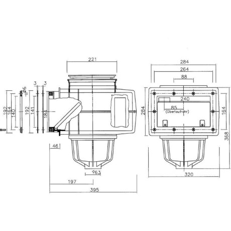 SKIMMER V20 ABS do fólie, 200 x 150 mm, s mosaznými zástřiky