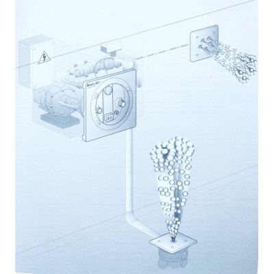 BADU JET - Podlahová a stěnová tryska, průměr trysky 40 mm