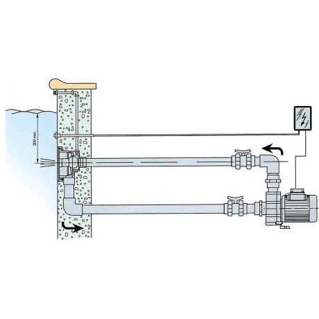 Protiproud VAG-JET pro předvyrobené baz. - 66 m3/h, 230 V, 2,2 kW