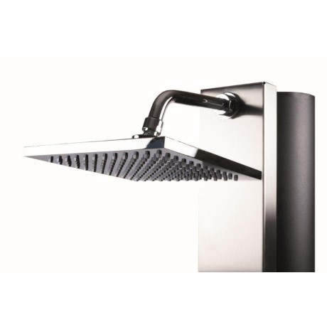 Solární sprcha 40L - Nerezové čelo - S oplachem nohou