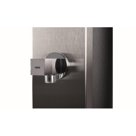 Solární sprcha 40L - Nerezové čelo - S oplachem nohou