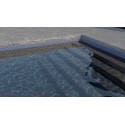Fólie pro vyvařování bazénů - AVfol Relief - 3D Mozaika Dark Blue 1,65m šíře, 1,6mm, 20m role