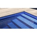 Fólie pro vyvařování bazénů - AVfol Relief - 3D Mozaika Light Blue, 1,65m šíře, 1,6mm, 20m role