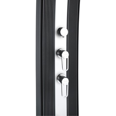 Solární sprcha DADA CURVE antracit/inox