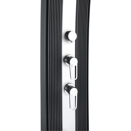 Solární sprcha DADA CURVE antracit/inox