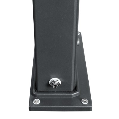 Solární sprcha DADA CURVE antracit/inox