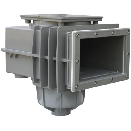 SKIMMER V20 ABS do fólie, 200 x 150 mm, s mosaznými zástřiky - Šedý