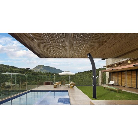 Solární sprcha s oplachem nohou SPRING černá