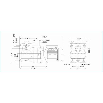 Micro Delfino II 25 - 4m3/h, 230V