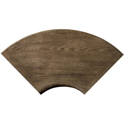 Dlažba Louisiane – rohová dlaždice, oblouk R 150 int., přírodní dřevo