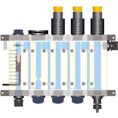 Profesionální dávkovací stanice VA DOS PROFESSIONAL "VAGNER" - pH/ORP/FCL (samočistící provedení) + sonda pH/ORP + Sonda FCL
