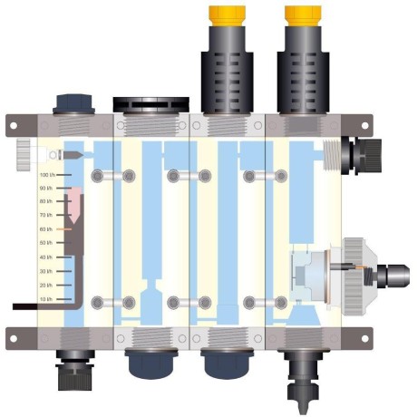 Profesionální dávkovací stanice VA DOS PROFESSIONAL "SEKO" - pH/ORP/FCL + sonda pH/ORP + Sonda FCL