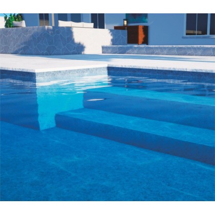 Fólie pro vyvařování bazénů AVfol Relief - 3D Granit Blue, 1,65m šíře, 1,6mm, 20m role