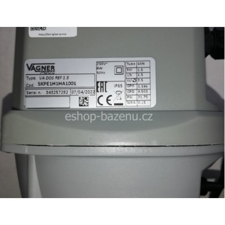 Analogová peristaltická dávkovací pumpa SEKO VA DOS REF