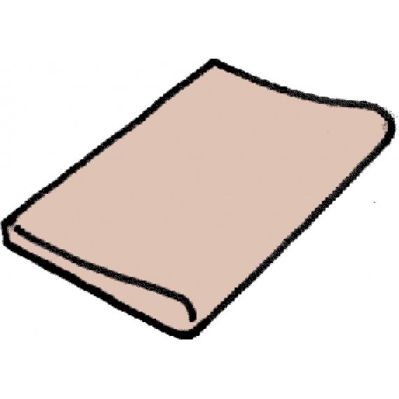 Dlažba Sahara - růžová - rovný plochý díl 500 x 330 mm, 1ks