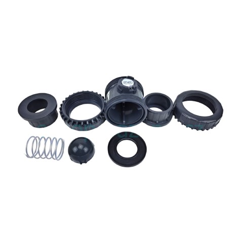 Tvarovka - Kuželový zpětný ventil 63 mm -- poteflonovaná pružina EASYFIT