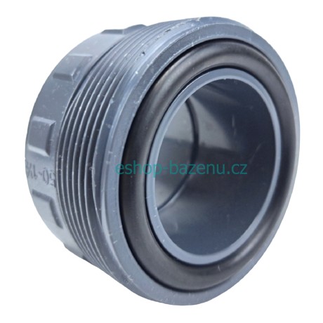 PVC tvarovka - Šroubení 50 x 1 1/2“ (vnější rozměr) , s o-kroužkem