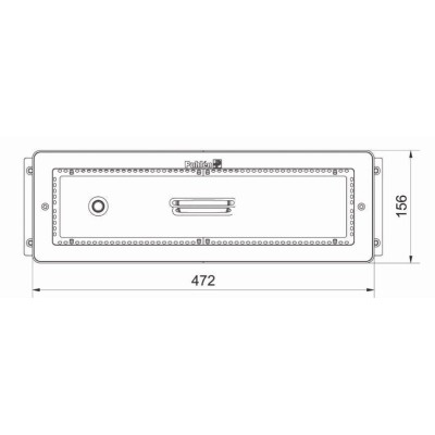 Přední panel z nerezové oceli JET SWIM ATHLETE - 1x piezoelektrické tlačítko