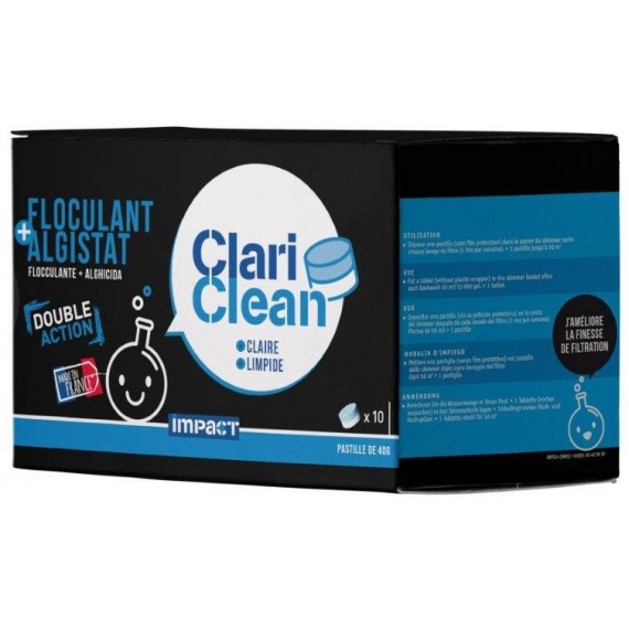 ClariClean -- Algistat + Floculant - 10 x 40g tablety