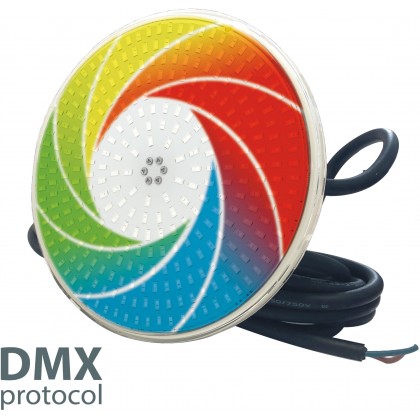 LED žárovka Flat RGB plochá 55W - DMX