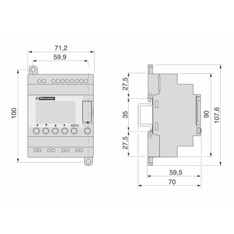 DIN modul ZELIO 24V - řízení STARWAY ventilu