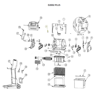 Sání vysavače DOLPHIN 2002 PLUS