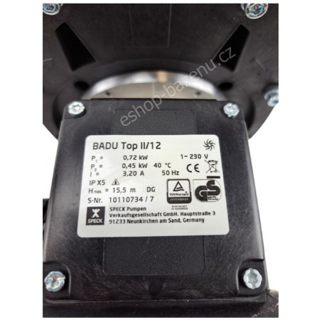 Čerpadlo Speck Bettar 12 - 230V, 12 m3/h, 0,45 kW