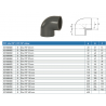 PVC tvarovka - Úhel 90° 315 mm