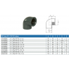 PVC tvarovka - Úhel 90° 75 x 2 1/2“ (vnitřní rozměr) 