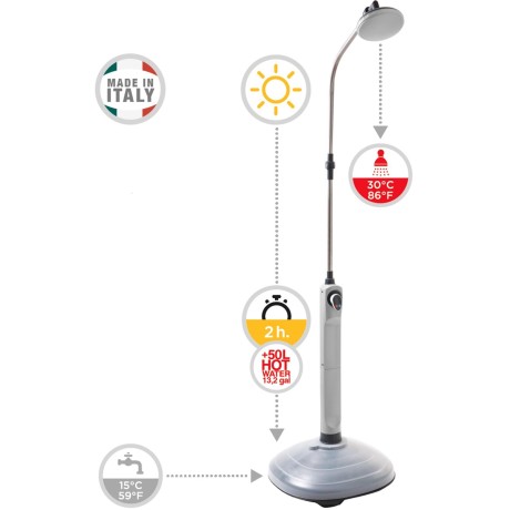 Solární sprcha SUNNY NIAGARA šedá