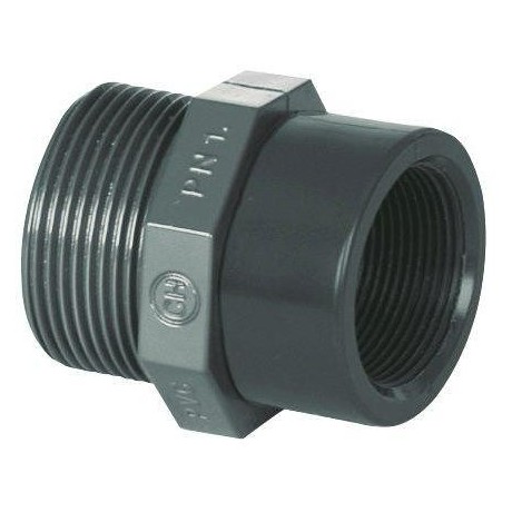 PVC tvarovka - Redukce 1/2“ (vnější rozměr) x 3/8“ (vnitřní rozměr) 