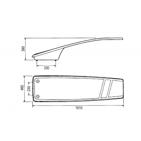 Skákací prkno 1,6m "Dynamic" - bílé