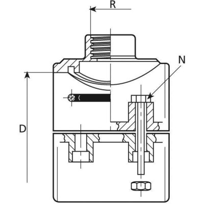 Tvarovka - Navrtávací díl 75 x 3/4" int.