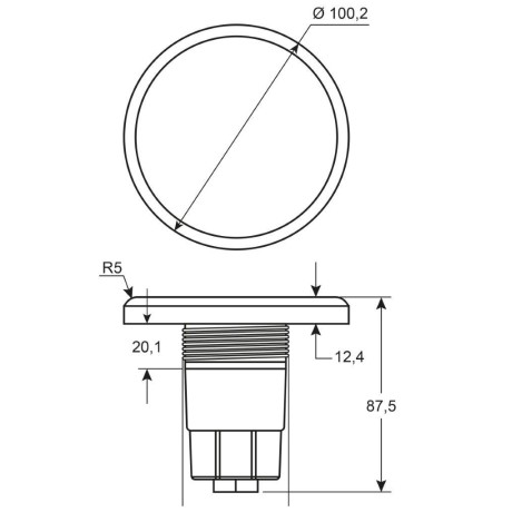 Žárovka LED 100mm DMX, RGB 6W
