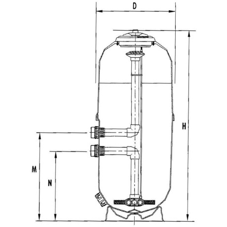 Laminátový filtr Lisboa 80 Alto 900 mm - bez ventilu