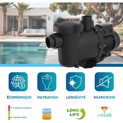 Filtrační čerpadlo Poolex Onduline s proměnlivými otáčkami (s proudovým chráničem) (1,1 kW)