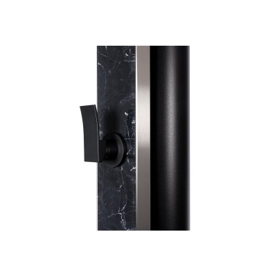 Solární sprcha ATLAS ČERNÉ ZRCADLO s oplachem nohou