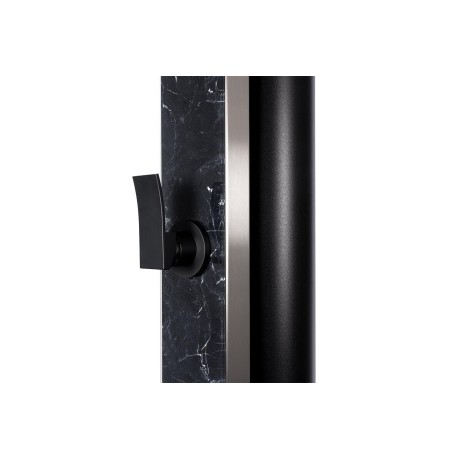 Solární sprcha ATLAS ČERNÉ ZRCADLO s oplachem nohou