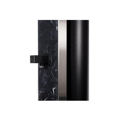 Solární sprcha ATLAS ČERNÉ ZRCADLO s oplachem nohou