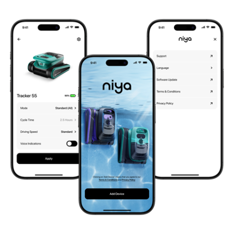 Bezdrátový robotický bateriový vysavač Tracker 55 Niya